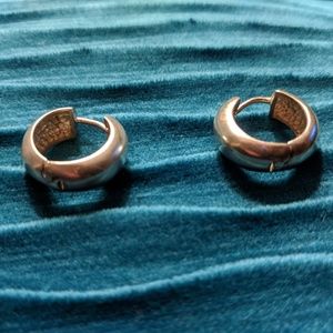 Sterling silver hoop earrings